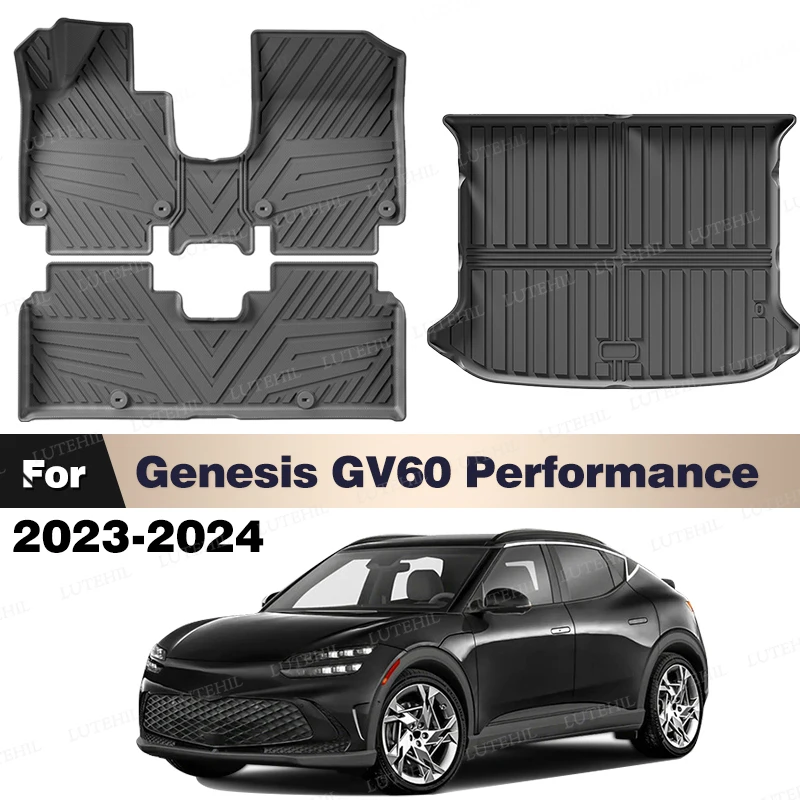 

LUTEHIL Custom All-Weather TPE Floor Mat Trunk Mat For Genesis GV60 Performance 2023-2024 Carpet Cover Auto Interior Accessorie