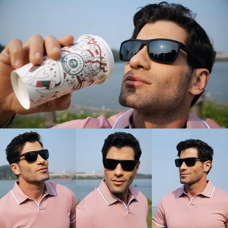 3/4 Pack New Designer Box Polarized Colorful Sunglasses for Men and Women Suitable for Driving, Fishing, Outdoor Sports UV400 image 3