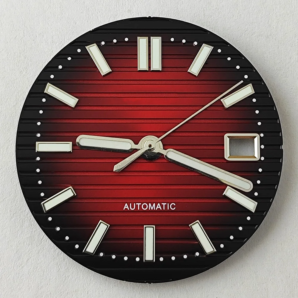 NH35 dial 30.5mm Nautilus dial Watch S dial green luminous dial Suitable for NH35 movement watch accessories Watch repair tool image 5