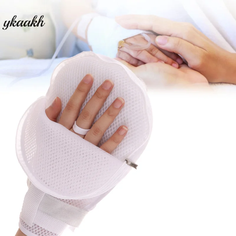 

Breathable Self Injury Prevention Hand Fixed Restraint Glove Bedridden Patient Safety Hand Control Gloves Anti Scratch Elderly