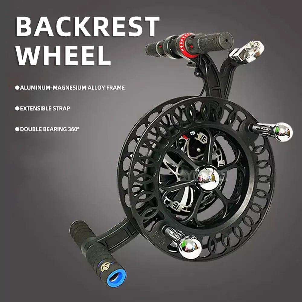 Brake: High-End, Quiet Kite Strap Pulley Reel: All-Alloy Strap Pulley, Effort-Saving,  Anti-Reverse, Line Retraction