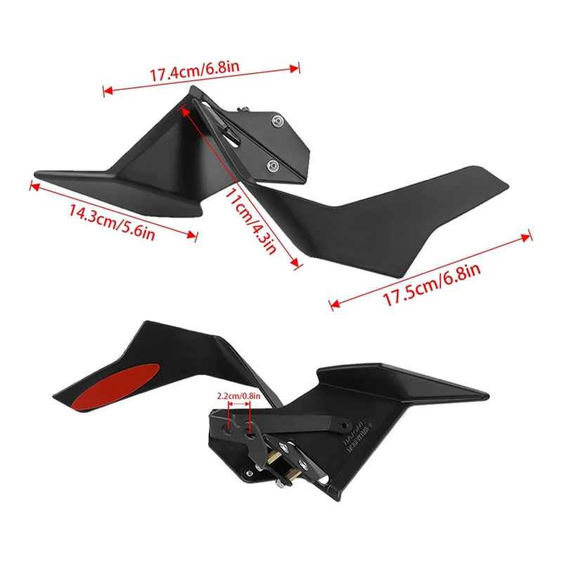 Super Sale Front Spoiler Motorcycle Aerodynamic Winglet for KTM 1390 SUPER DUKE R EVO 2024 2025