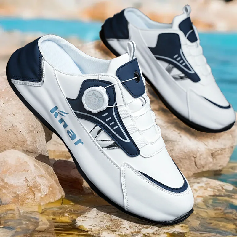 A Pair of Men's Fashionable Sandals, Comfortable and Soft Slip-Ons