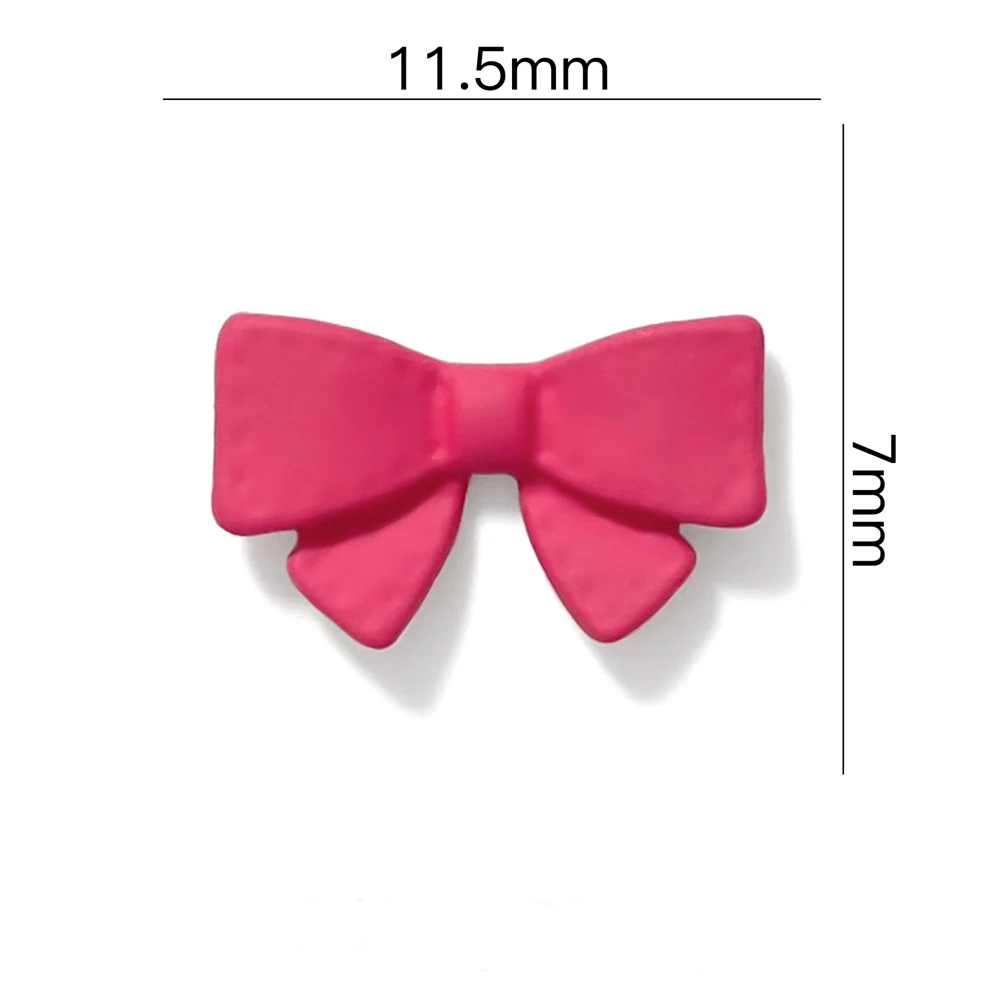 10Pcs Alloy Bow Nail Art Charm 3D Candy Color Cute Versatile Diamond Bilayer Bow Nail Ornament DIY Exquisite Nail Accessories