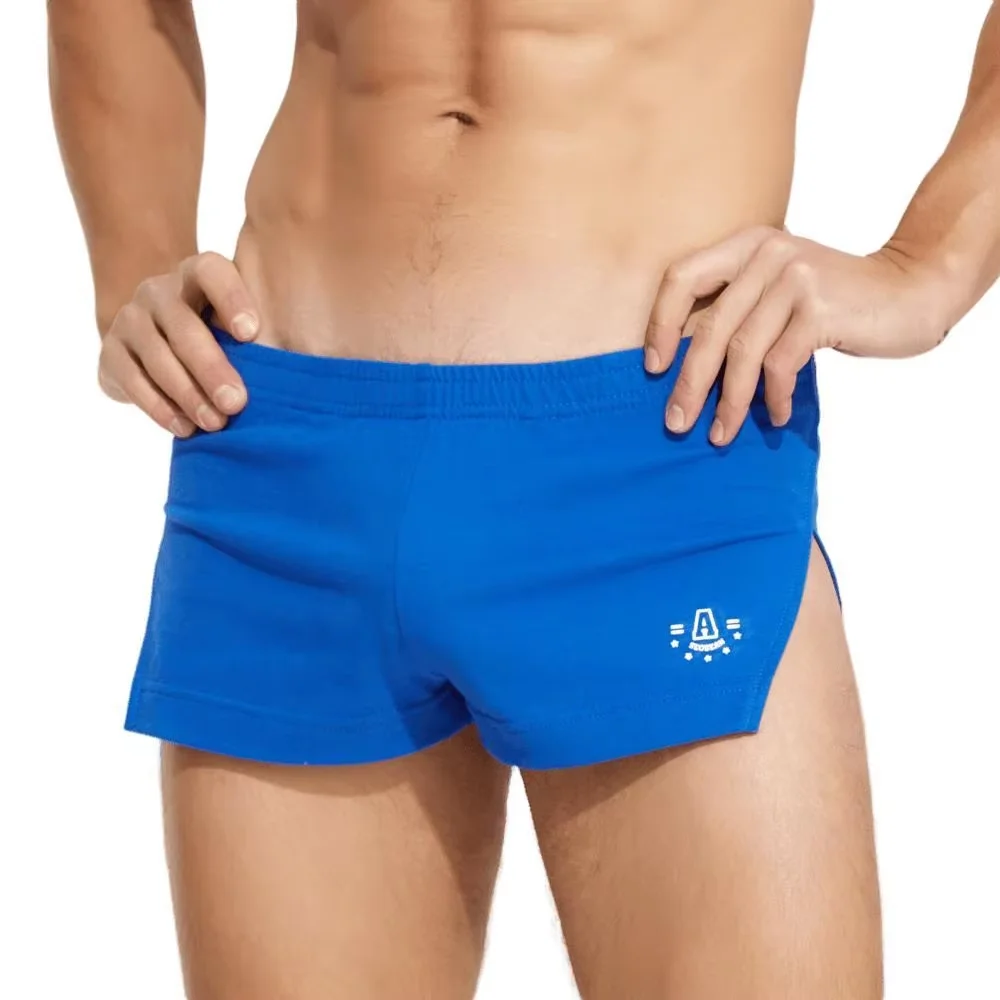 Casual Shorts for Men Cotton Breathable Sweat Absorp Comfort Sports Boxers Pockets Loose Homewear Male Sleeping Pajama Nightwear