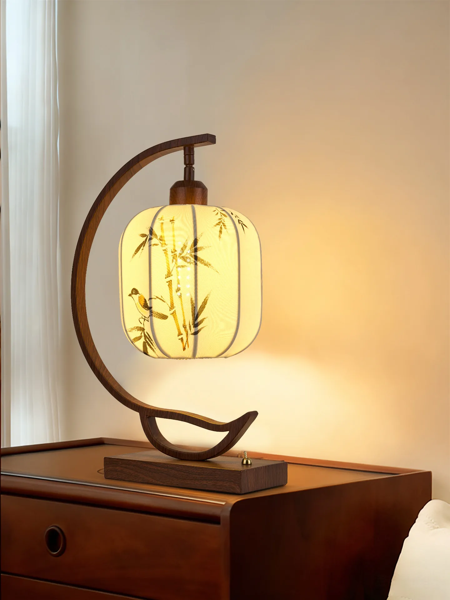 

Desktop ornaments, new chinoiserie table lamp, retro style calligraphy, casual national style study decoration ornaments, classy