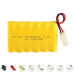 7.2V 400mAh Ni-CD Battery For Huanqi 516 558 549 Remote Control toys Cars Tanks truck boat Spare Parts 6* AA nicd Batteries Pack