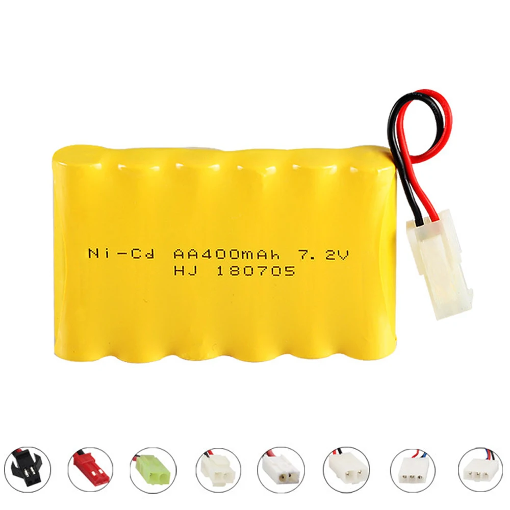 7.2V 400mAh Ni-CD Battery For Huanqi 516 558 549 Remote Control toys Cars Tanks truck boat Spare Parts 6* AA nicd Batteries Pack