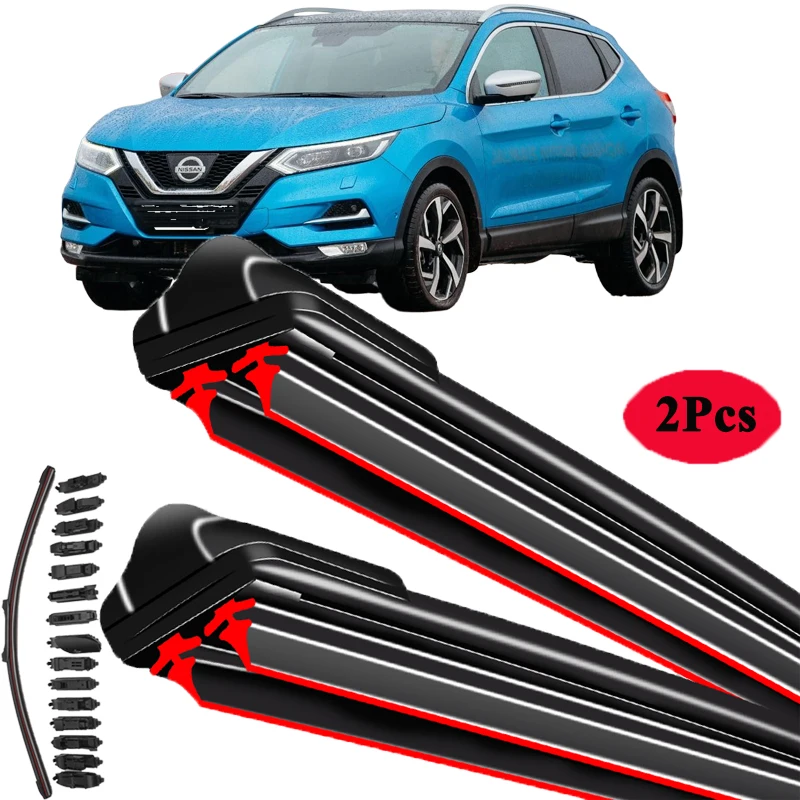 

For Nissan Qashqai J11 2013 2014 2015 2016 2017 2018 2019 2020 Windshield Windscreen Brushes Accessories Car Front Wiper Blades