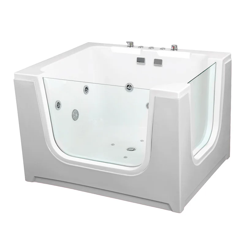 Swimming pool equipment, constant temperature acrylic baby swimming pool,baby spa  surfing bubble ozone color light commercial