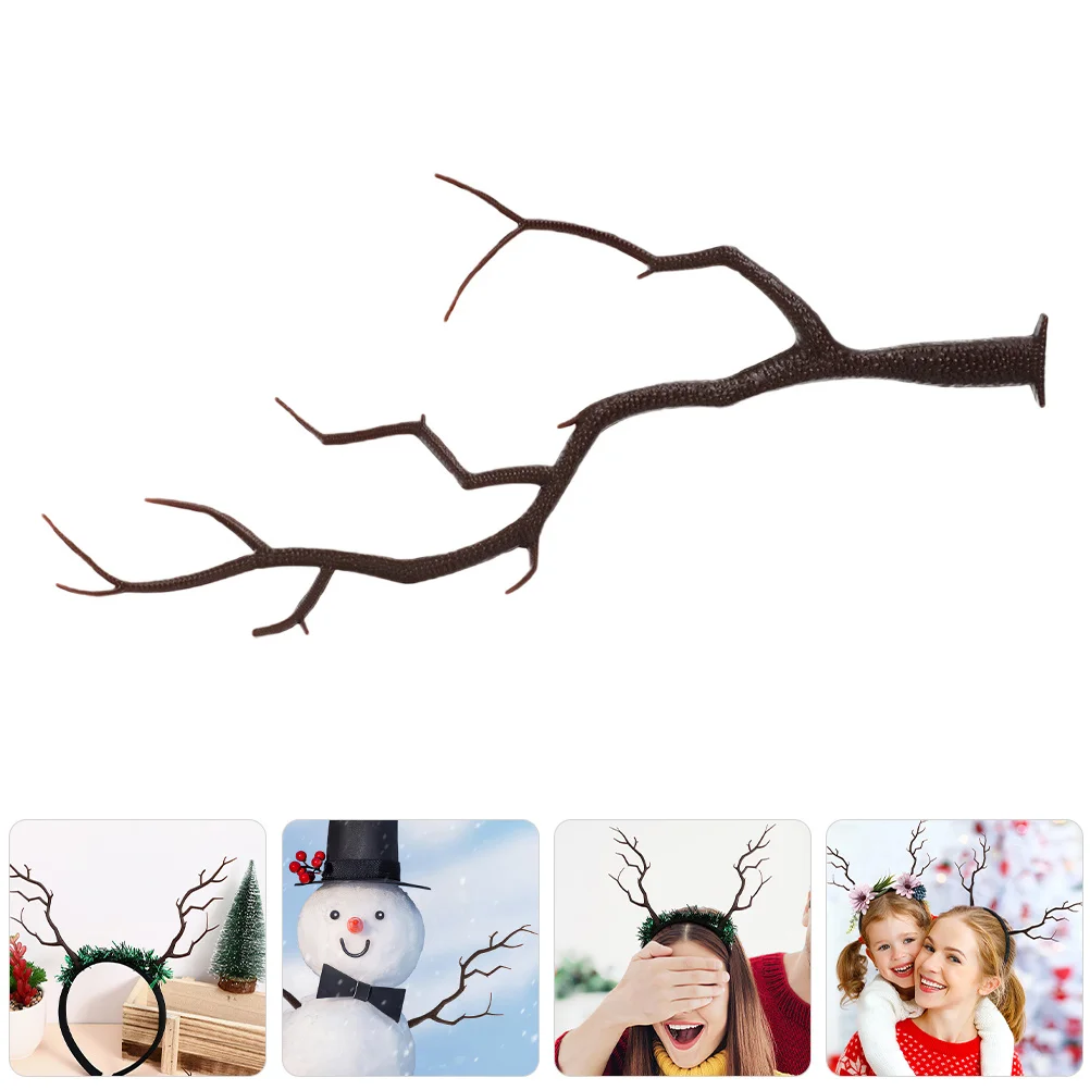 

16Pcs Christmas Deer Antler Headbands Realistic Faux Antlers Holiday Decor Party Accessories Lightweight Comfortable