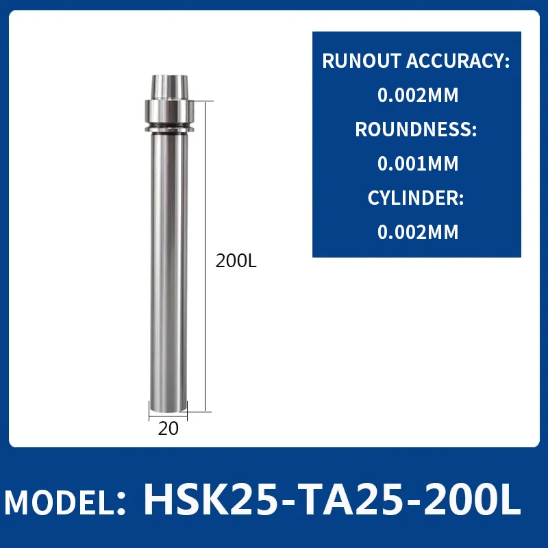 Ferramentas de calibração de suporte de ferramenta CNC BT30 BT40 HSK63 Alta precisão ≤ 0,002 mm Centro de usinagem de haste de detecção 7:24 eixos Barra de teste