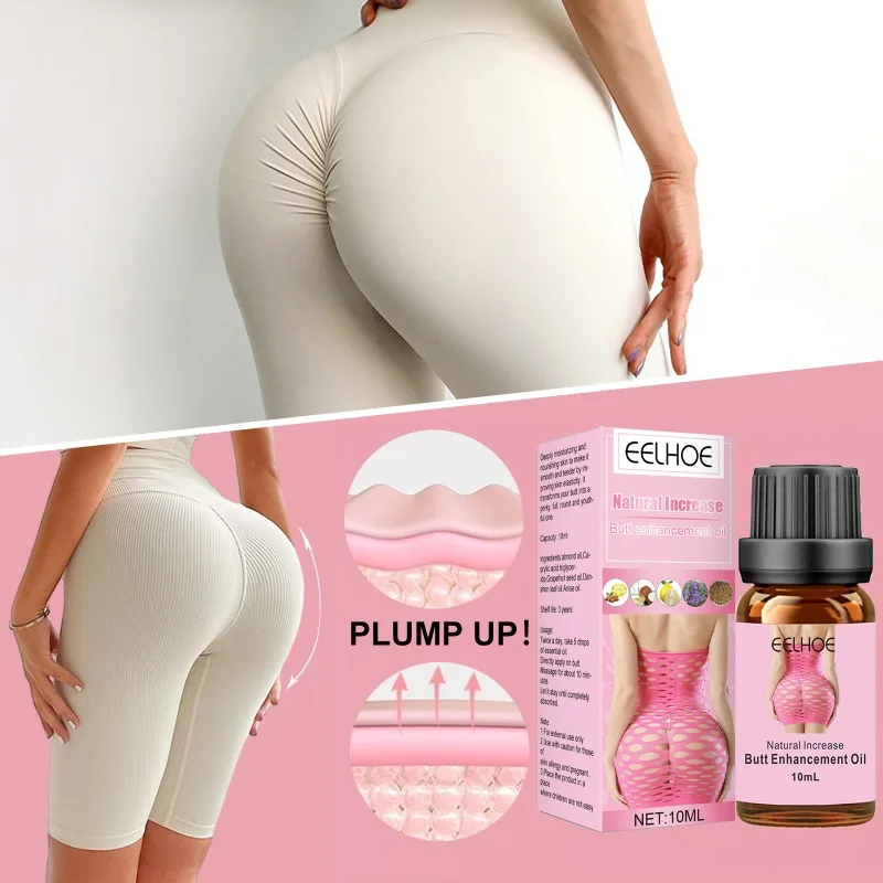 Óleo essencial para mulheres, potenciador de bumbum, quadril e bunda, massagem sexy, cuidados com o corpo, produtos naturais, rápido, 10ml