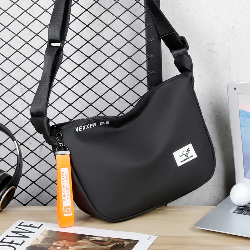 

Kangaroo Luxury Brand Casual Men Crossbody Shoulder Bags Blue Black Epithelium Business Man Messenger Bag Small Cycling SlingBag