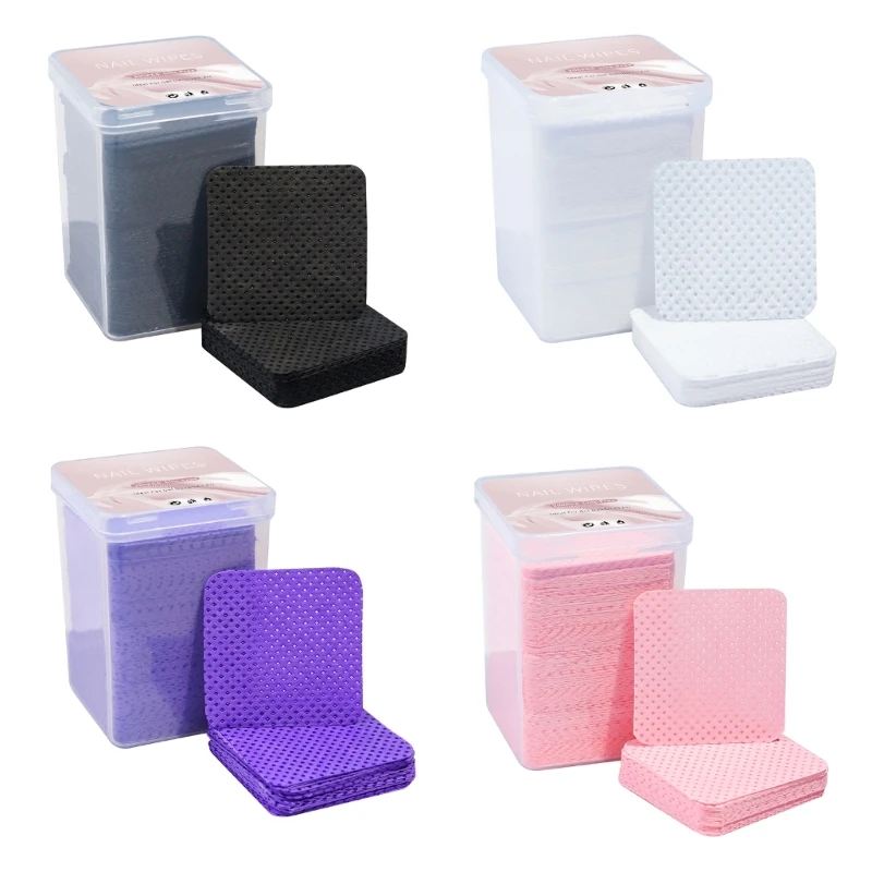 Y1UF 1Box Quality Cleaning Cotton Pads Absorbent Soft Removal Manicure Tools Perfect for Home and Salon Use