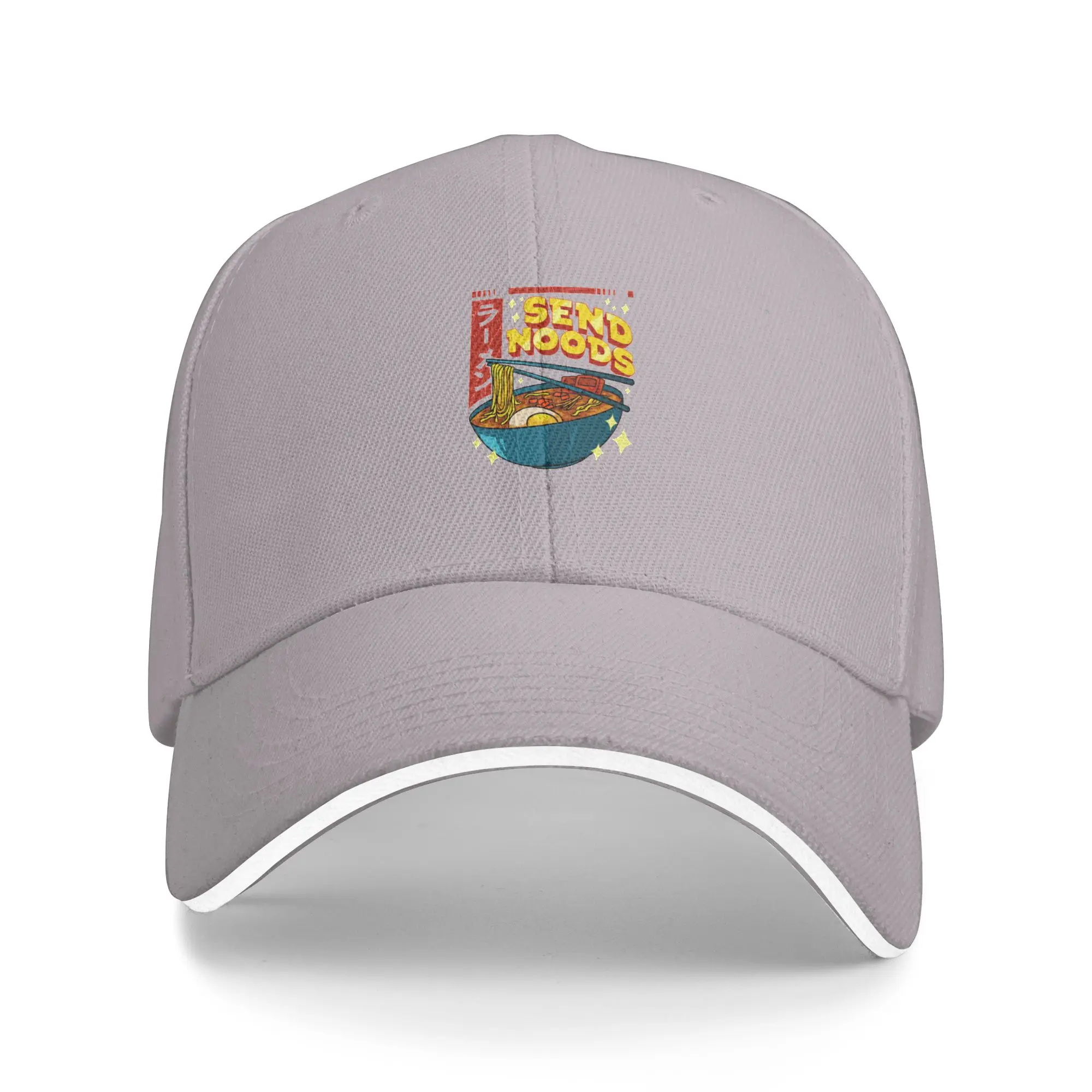 Hot Sale Funny Send Noods Pun Anime Gamer Ramen Kawaii Baseball Cap  Sweat Wicking Hat  Urban Commuting Hat