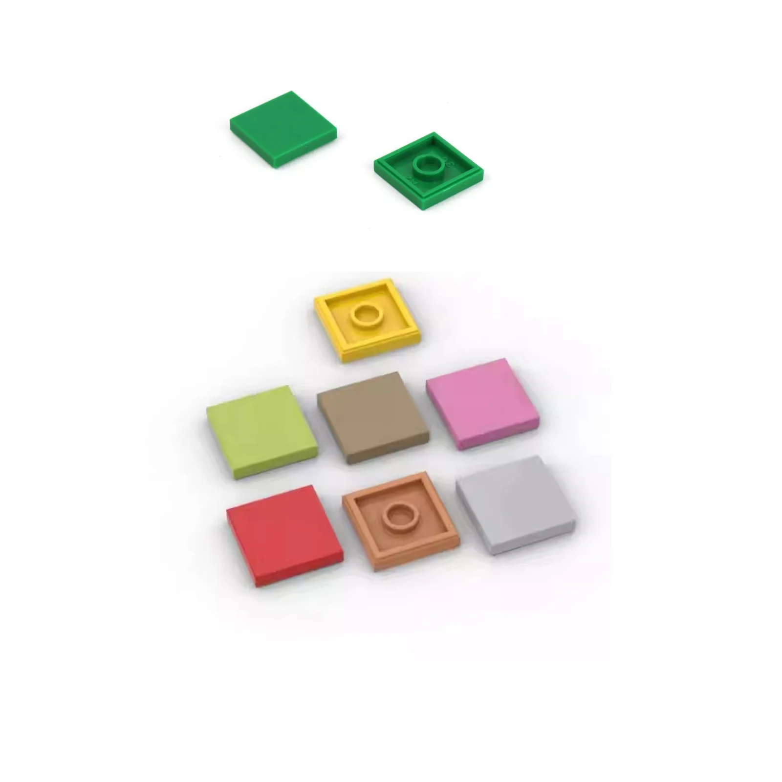 10 個 3068 パーツ タイル 2x2 溝付きビルディングブロック 100% 互換性のある DIY おもちゃ