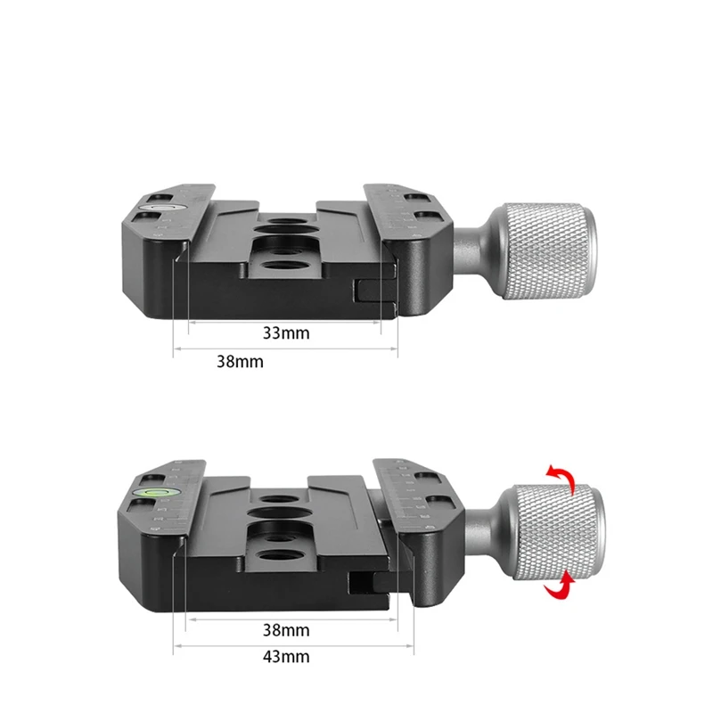 BNVN-Camera Clamp Quick Release Clamp ขาตั้งกล้อง Ball Head Mount Adapter แบบพกพา Stand Clamp สําหรับ Arca Swiss Plate