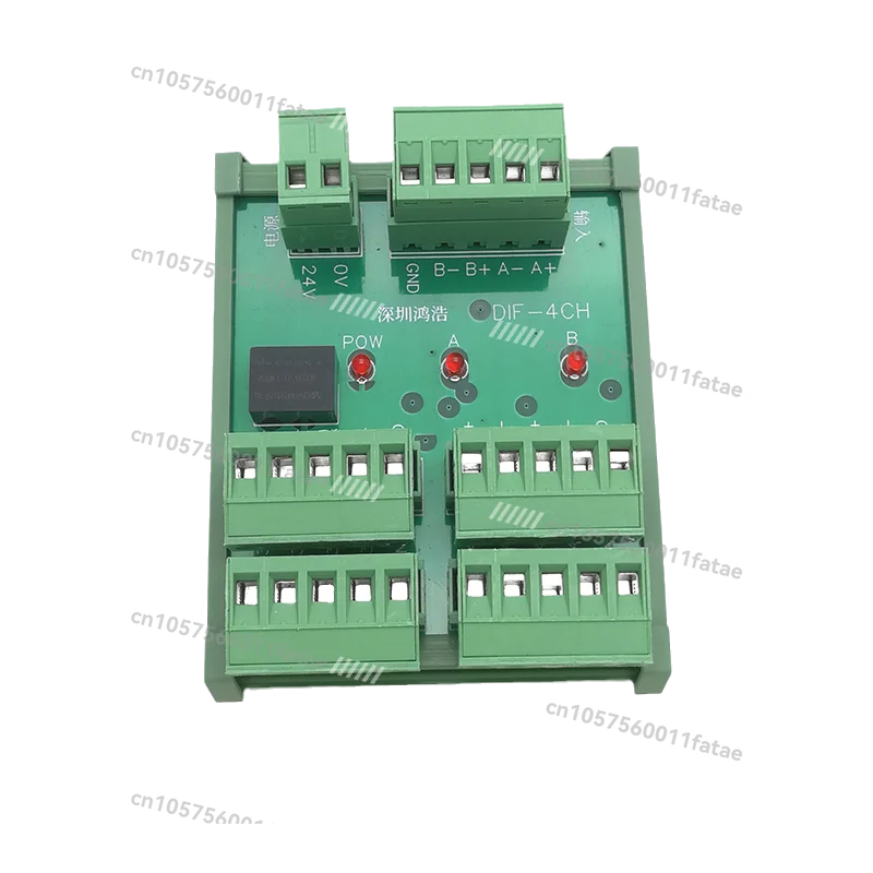 

DIF-4CH Encoder, High-speed Pulse Signal Splitter, Differential Expansion Module, 1 in, 4 Out, 5V External Power Supply