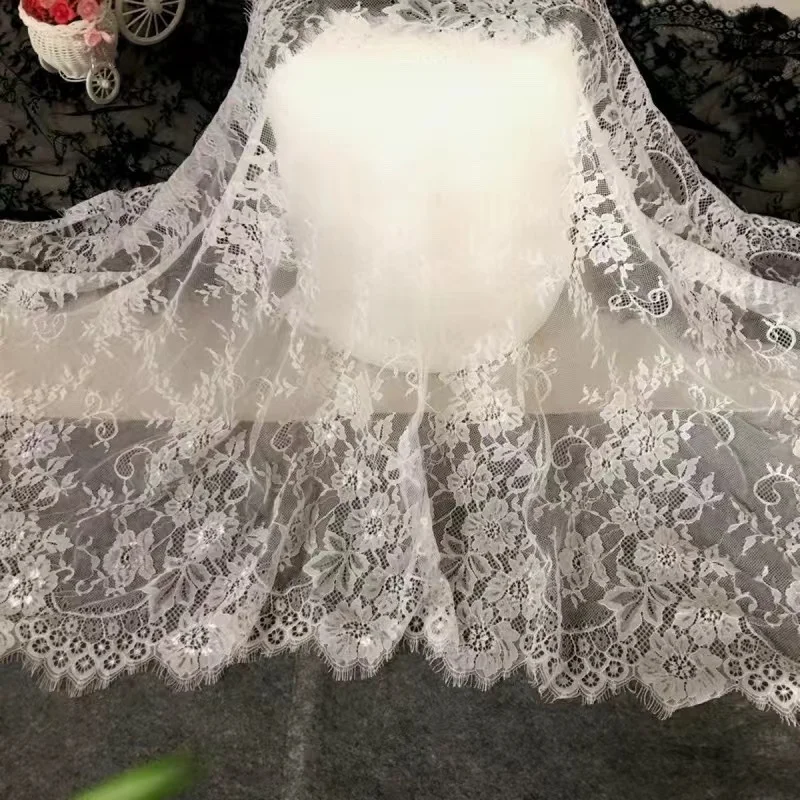 Ширина 3 м x 1,5 м, вышивка ресниц, кружевные наклейки, материал ручной работы, подол свадебного платья, сетчатая декоративная ткань, аксессуары для одежды