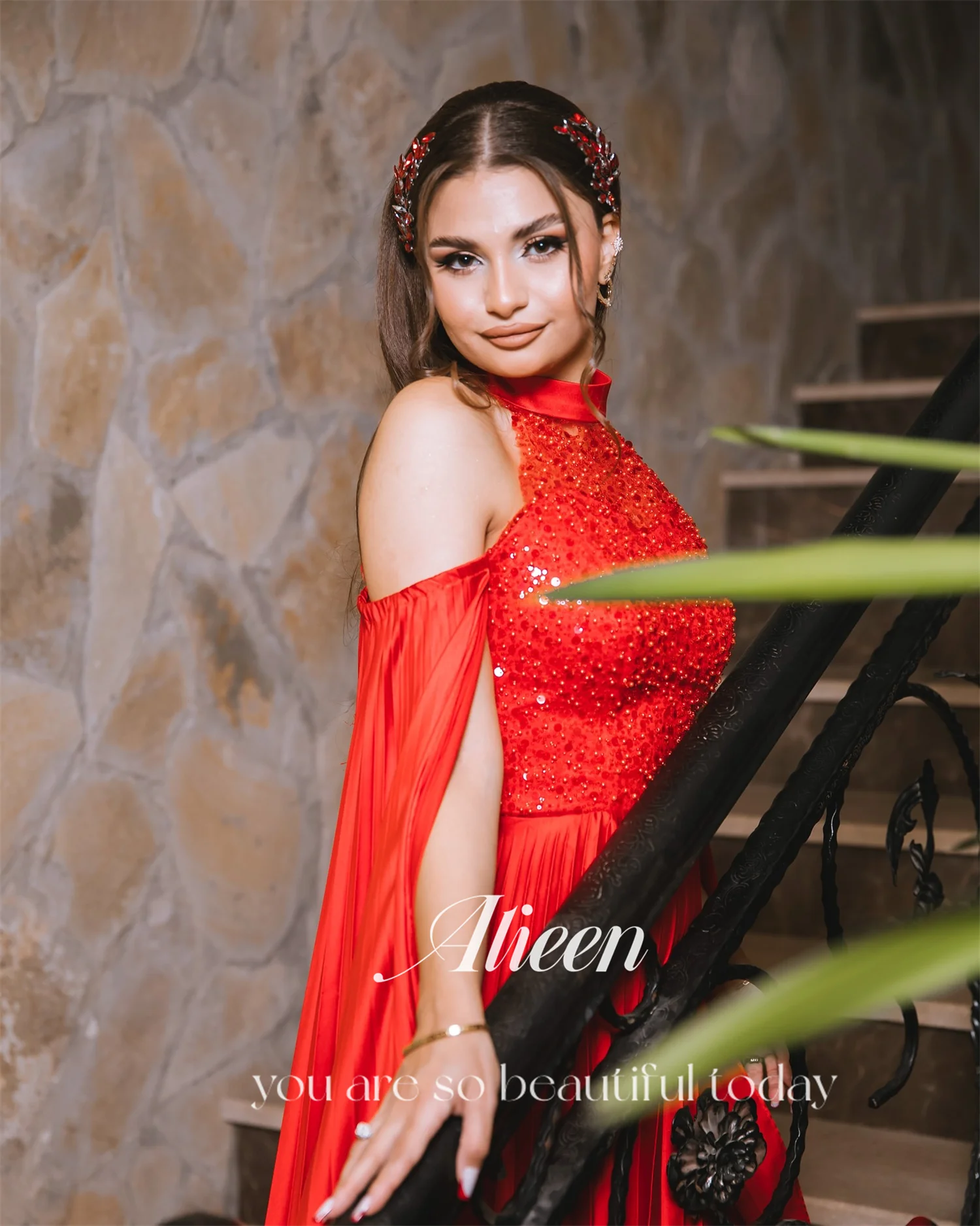 Aileen New in Dresses for Special Occasions فساتين سهرة Luxury Evening Dresses 2025 Woman Vestidos De Festa Customized Red Prom