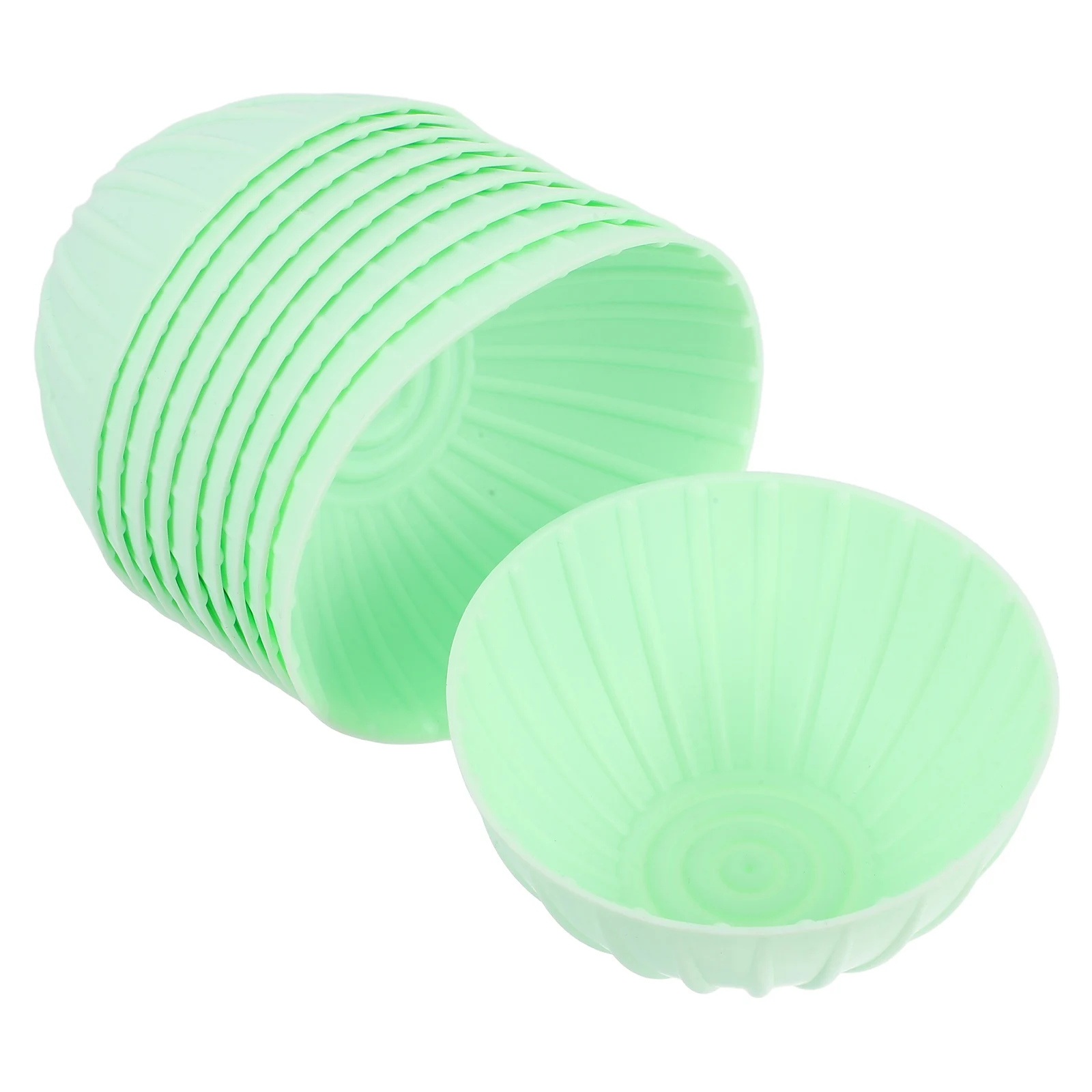 10pcs Silicone Bread Proofing Basket Round Sourdough Baking Supplies Fermentation Basket Stackable Easy to Clean Food Grade