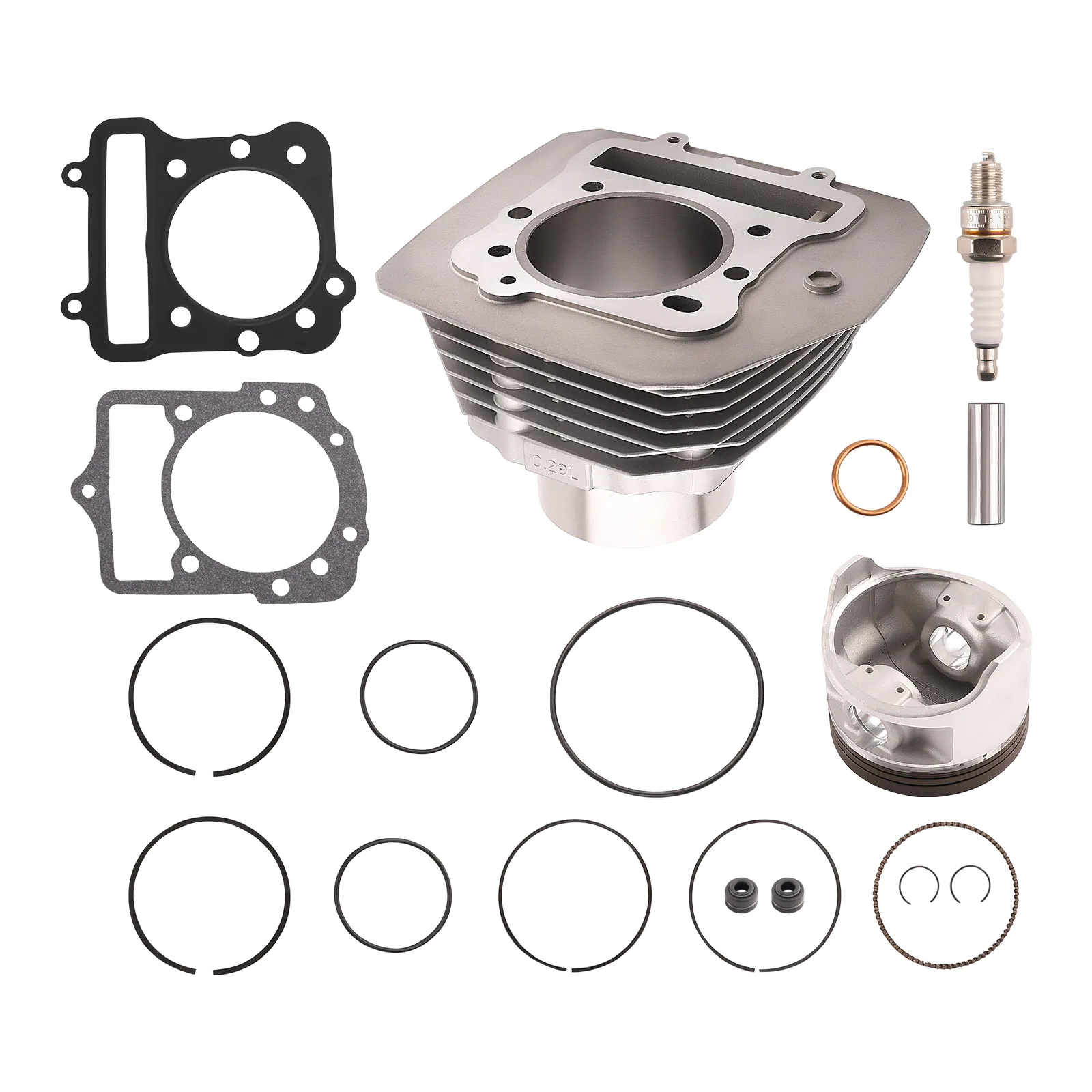 Engine Cylinder Piston Top End Rebuild Kit for Kawasaki Prairie 300 1999-2002