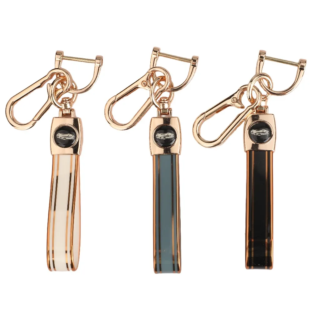 jingyuqin TPU GREEN BLACK WHITE Popular jewelry Fashion Keychain keyRing Auto Part Stainless Steel Car Model Urbocharger Key