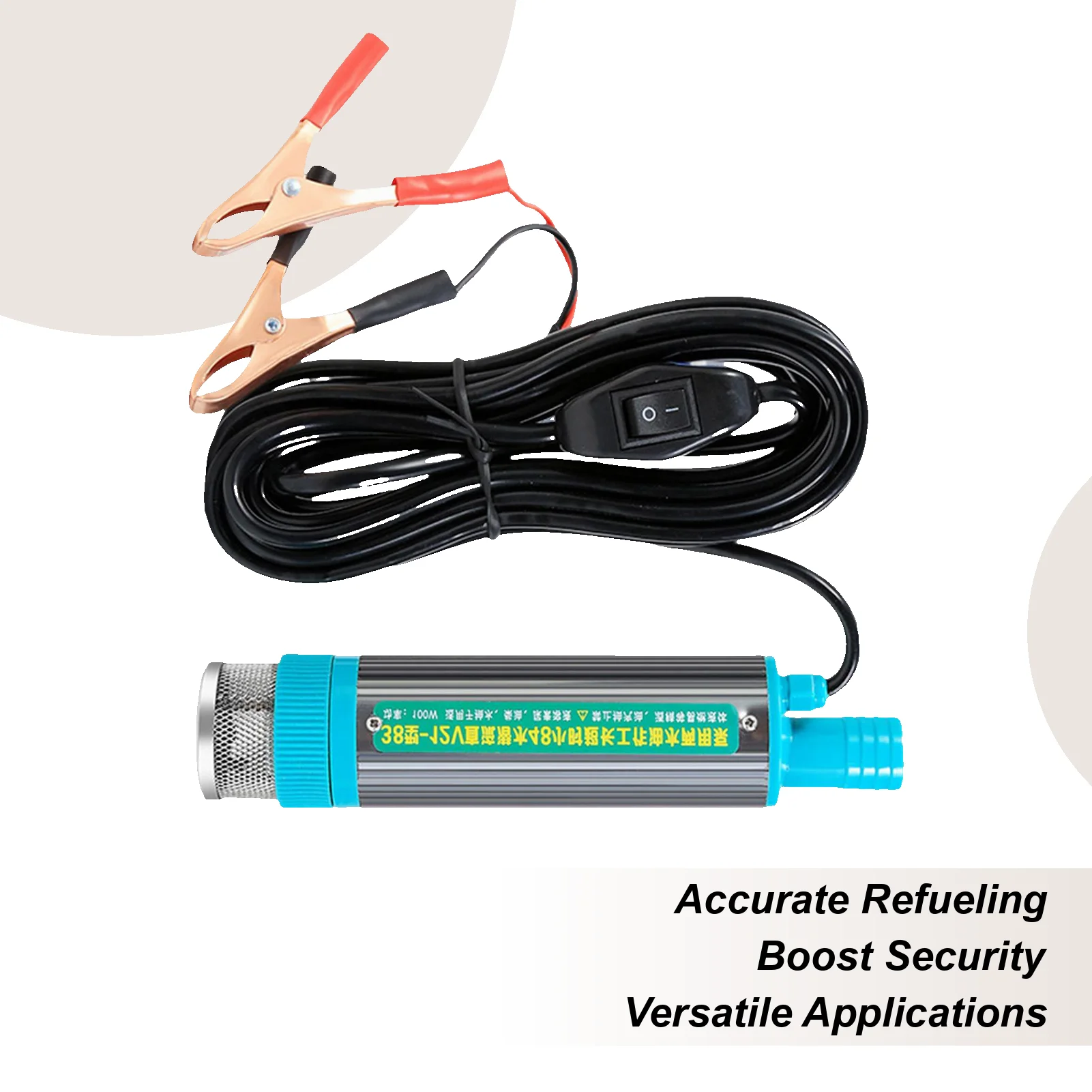 

Transfer Pump Electric Oil Pump 2 Alligator Clips Refueling Tool For Caravan Marine Agricultural Automotive Boat