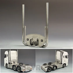 RC Ruck Metal Simulation Exhaust Chimney for 1/14 Tamiya SCANIA 770S 56368 VOLVO BENZ Arocs MAN TGX LESU Car Accessories