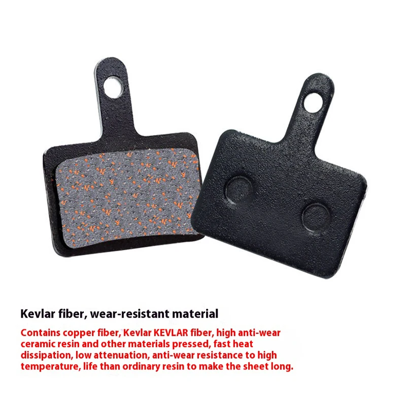 1Pair Semi-Metal Bicycle Hydraulic Disc Brake Pad MTB Mountain Bike Parts Resin Disc Brake Pad For BB5 M355 M446