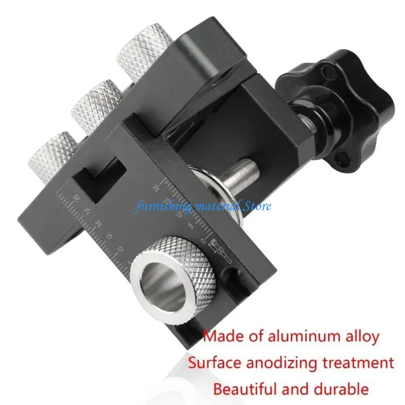 y5gd مشبك سريع 3 في 1 دبوس الخشب Dowelling Jig قابلة للتعديل دليل الحفر puncher locator hole epener أدوات النجارة #4