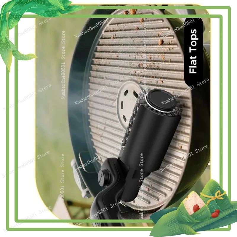 

Портативная электрическая щетка для гриля, инструмент для удаления сильных масляных загрязнений, для активного отдыха на природе