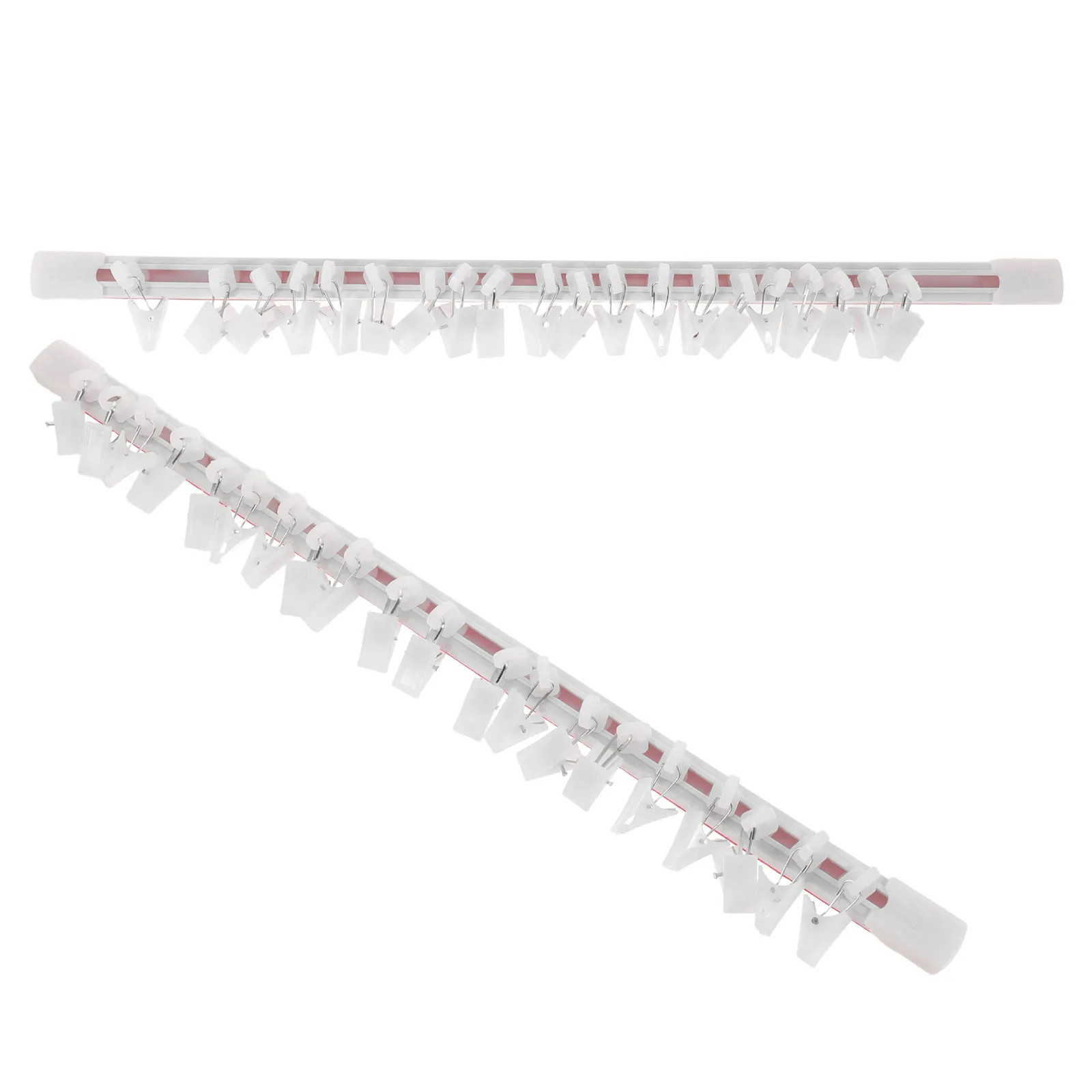 2Sets Metal Sliding Ticket Holder Organizer For Restaurant Kitchen Office Organizer Rail Self Adhesive Receipt