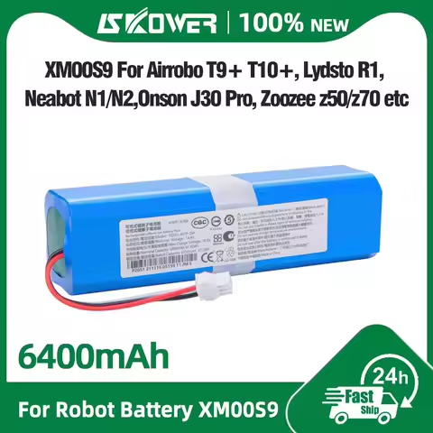 SKOWER 14.8v robot vacuum cleaner battery for xiaomi viomi s9 roidmi eve plus neabot n2 laresar l6 Pro lydsto r1 proscenic m7 m8