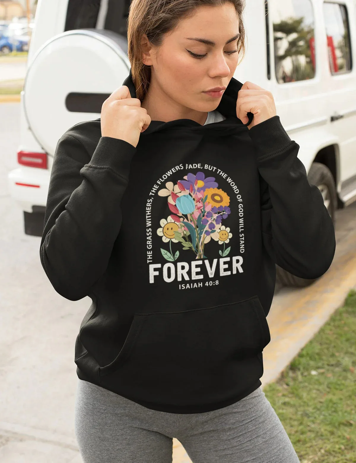 

Word of God Forever Hoodie Men's and Women's Long Sleeve Hooded Sweatshirt Pullover Tops Sportswear Streetwear Women Clothing