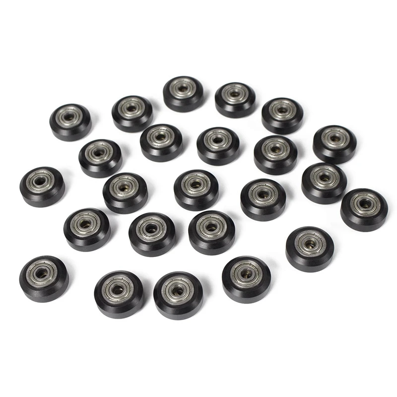 [39Pcs/Pack]3D Printer POM Pulley Wheels 625Zz Linear Bearing Ulley Passive Round Wheel Roller For Creality CR10,Ender 3