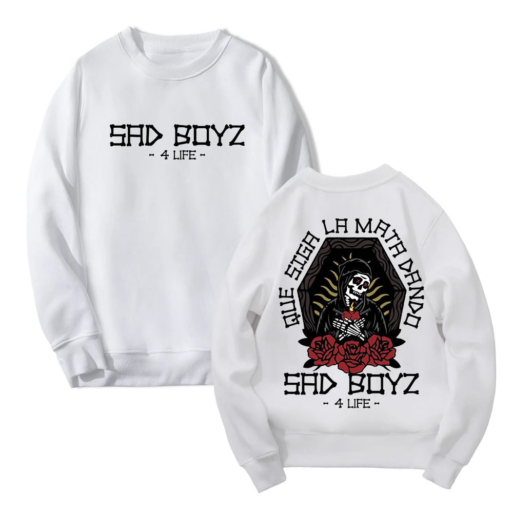 سويت شيرت Sad Boyz 4 Life Tour Merch Junior H بياقة دائرية وأكمام طويلة ملابس الشارع الشهير للنساء والرجال ملابس الهيب هوب