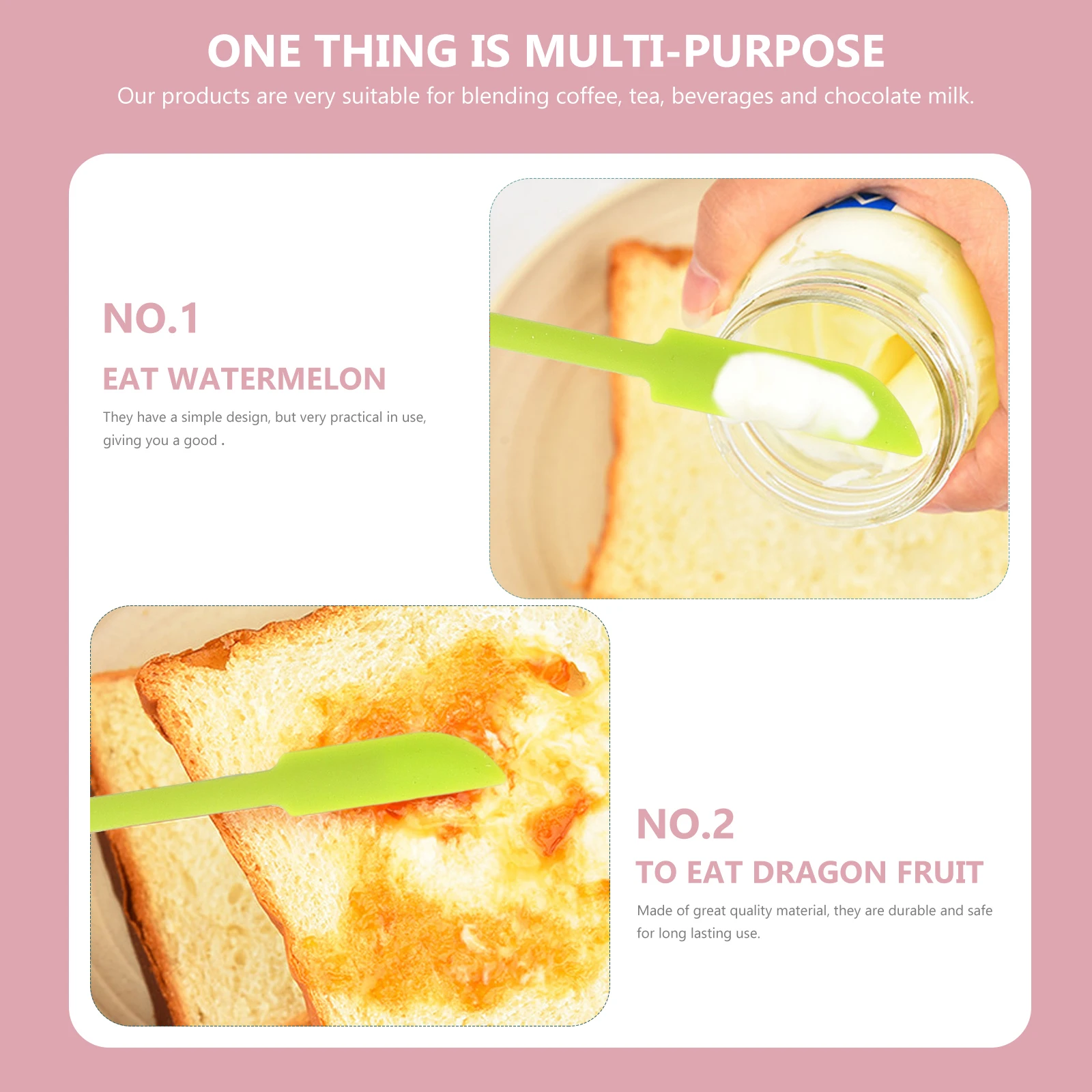 

3pcs Jam Scraper Kit Long Handle Silicone Spatula For Honey Cosmetics Shampoo Bottle Kitchen Gadget Tool