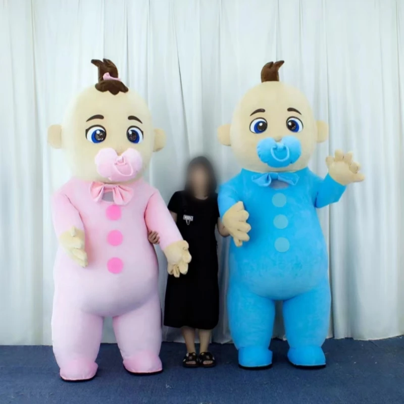 2025 MINISO Inflatable Baby Boy And Girl Cartoon Mascot Costume Party Advertising Ceremony Animal carnival perform props