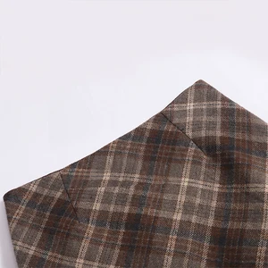 Damen-Tweed Vintage Shop Minirock, vielseitig, hohe Taille, Reißverschluss, Linie A, Anti-Reflex, Fine Bodycon, weiblich, neu 8 Hauptverkäufe Tweed -Röcke - №8