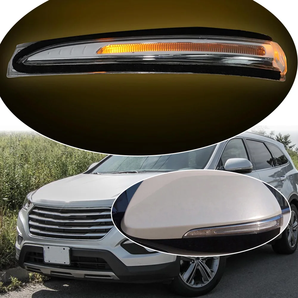 الجانب مرآة بدوره مصباح إشارة اليسار اليمين لشركة هيونداي سانتا في XL 2013 2014 2015 2016 87613 B8000 87623B8000 87623-B8000 #6