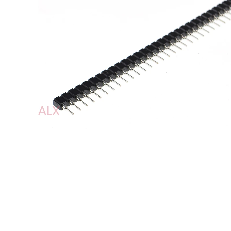 5/10PCS 1X40 PIN Single Row ROUND FEMALE PIN HEADER 2.54MM PITCH Strip Connector Socket  40p 40PIN 40 PIN FOR PCB BOARD arduino
