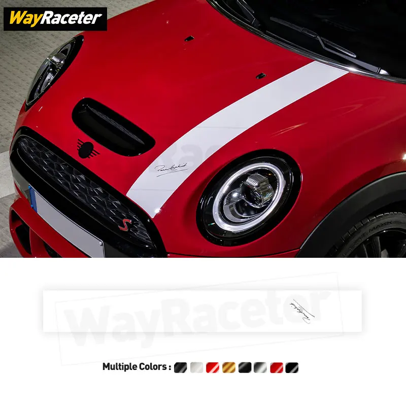 

Paddy Hopkirk Hood Bonnet Stripes Sticker For MINI Cooper F56 John Cooper Works F66 JCW F60 R60 J01 F54 F57 F55 R53 R56 F65 F67