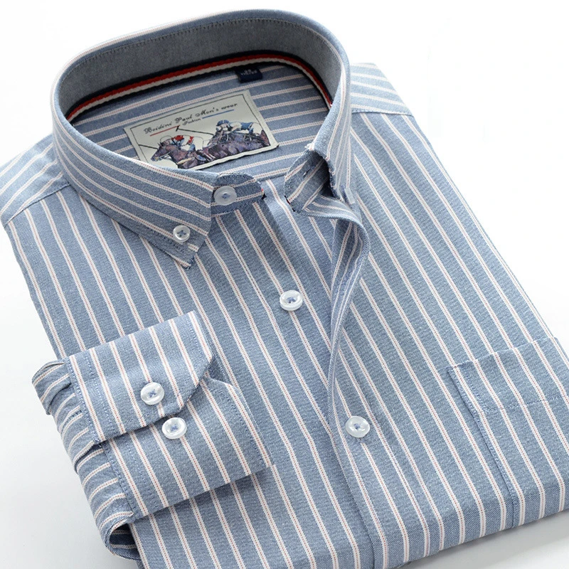 6XL 7XL 8XL 9XL 10XL High-quality Oxford Cotton Shirt 2022 Spring/Summer Classic Brand Business Casual Men\'s Striped Shirt