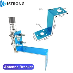 Fixing Bracket for Outdoor FRP Antenna Aluminum Accessories Installation Clamp Antenna Mount Clip Hoop Customizable Free Screws