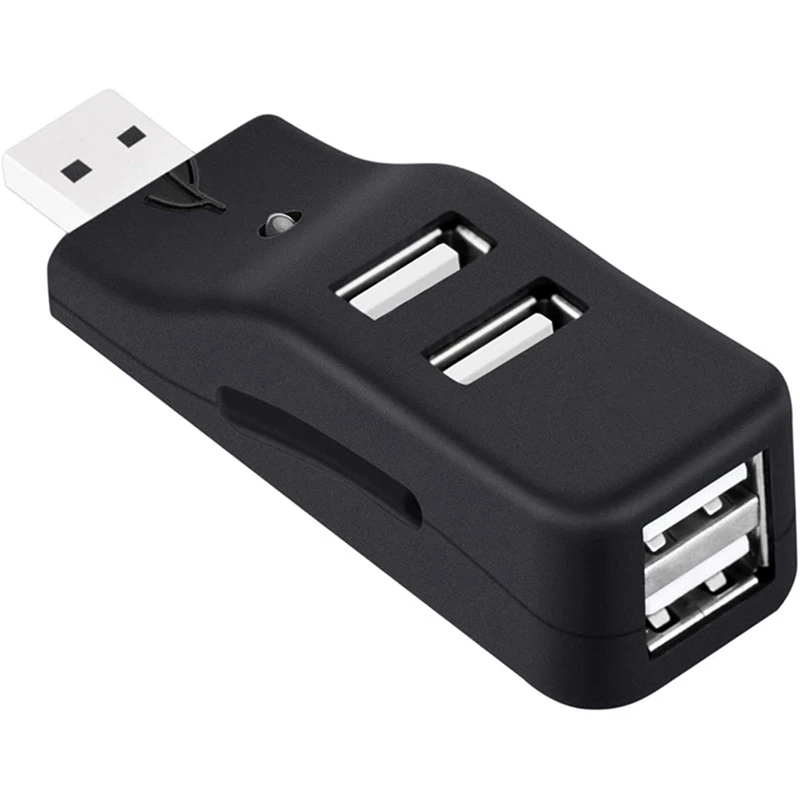 3X 4 Port USB Hub, Mini USB 2.0 Data Hub Splitter Small Portable, For PC, Laptop, Notebook PC,  XPS, Imac