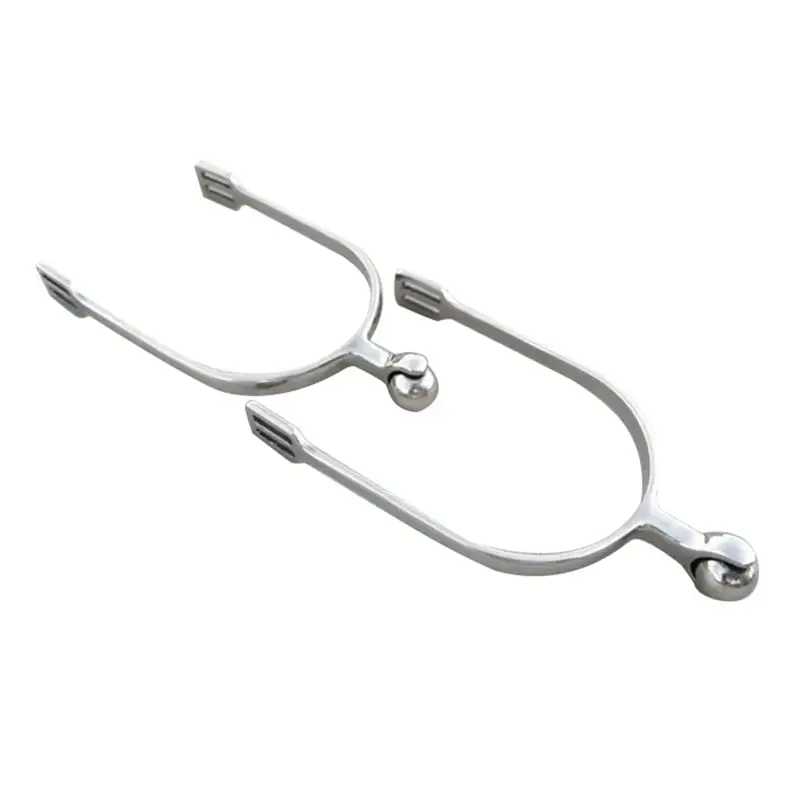

-[Cilae-17R] Stainless Steel Spurs With Roller Ball For Men And Women Rider Roller Ball Spurs Horse Smooth Neck Soft Gentle Spur