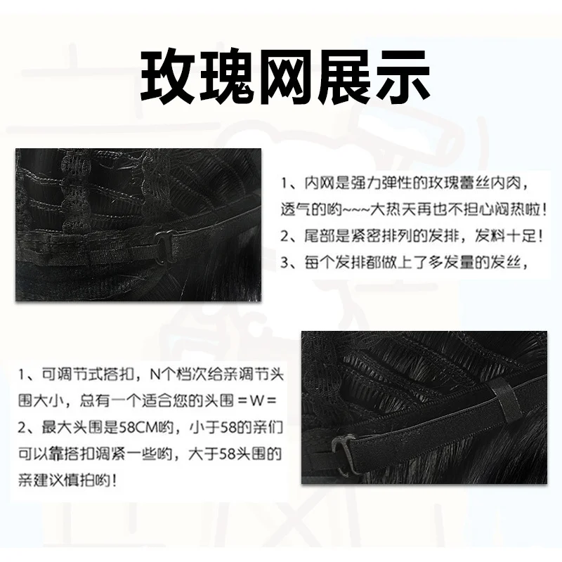 شعر مستعار على الطراز الأوروبي والأمريكي للنساء جزء جانبي أسود وأحمر مختلط طويل مجعد شعر مستعار من الألياف بدرجة حرارة عالية ألوان متعددة