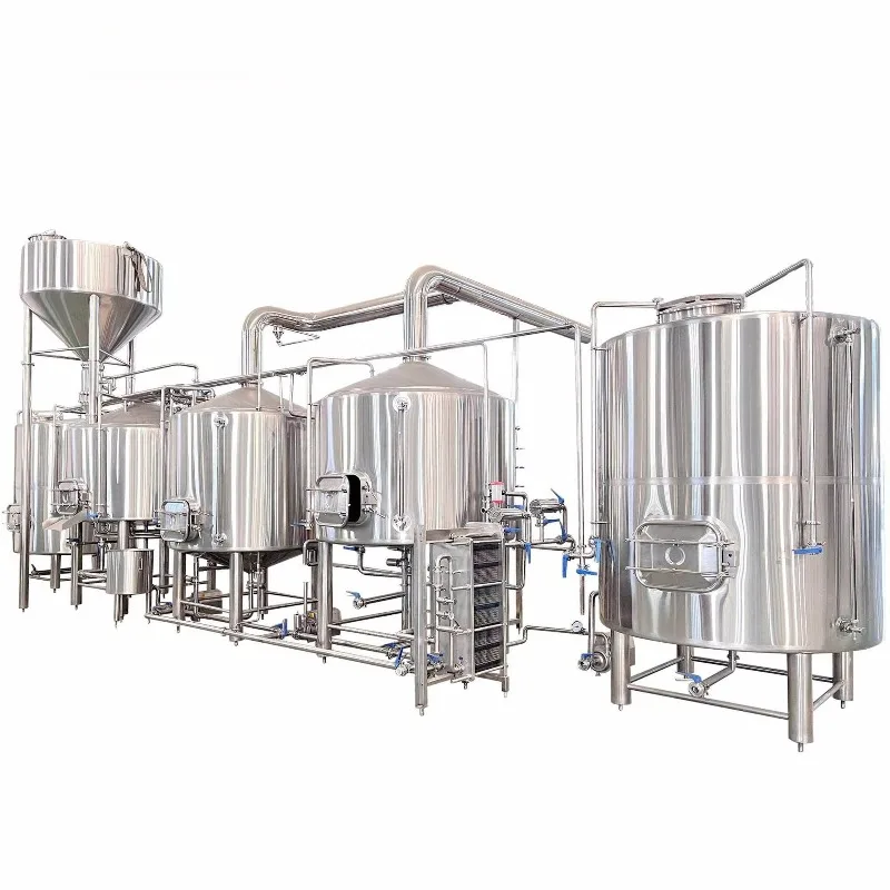 Stainless Steel Brewery Equipment 2000L Beer Brewing System Turnkey Microbrewery Setup with Glycol Chiller & CIP System